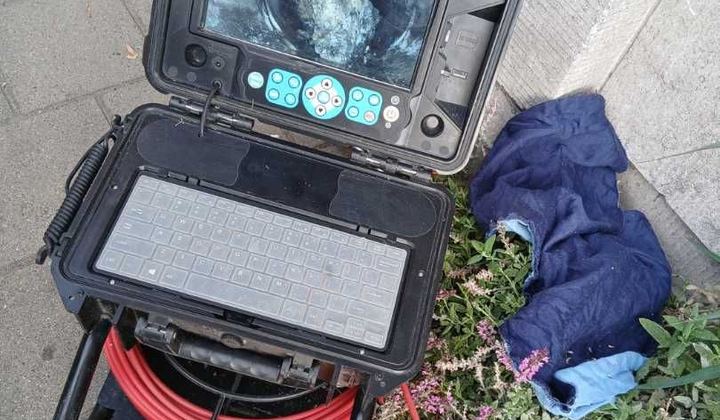 Professionele rioolcamera met scherm voor camera-inspectie
